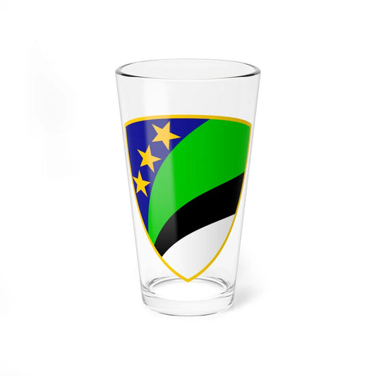 Coat of arms of Tuzla Canton (Bosnia and Herzegovina) (Coat of Arms) Pint Glass 16oz 16oz - Go Mug Yourself