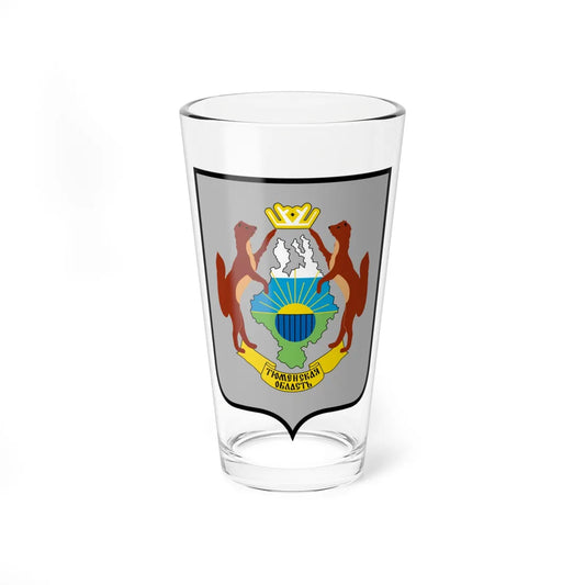 Coat of Arms of Tyumen Oblast pre-2008 (Russia) (Coat of Arms) Pint Glass 16oz 16oz - Go Mug Yourself