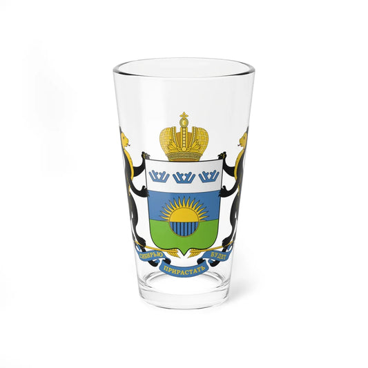 Coat of Arms of Tyumen Oblast (Russia) (Coat of Arms) Pint Glass 16oz 16oz - Go Mug Yourself