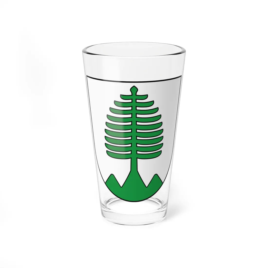 Coat of Arms of Ľubochňa (Slovakia) (Coat of Arms) Pint Glass 16oz 16oz - Go Mug Yourself