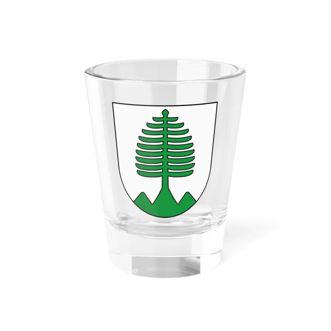 Coat of Arms of Ľubochňa (Slovakia) (Coat of Arms) Shot Glass 1.5oz 1.5oz - Go Mug Yourself