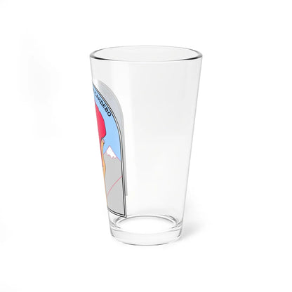 Coat of arms of Čučer Sandevo Municipality (North Macedonia) (Coat of Arms) Pint Glass 16oz - Go Mug Yourself