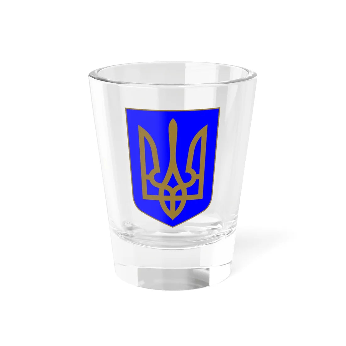 Coat of Arms of Ukraine 1992 (Ukraine) (Coat of Arms) Shot Glass 1.5oz 1.5oz - Go Mug Yourself