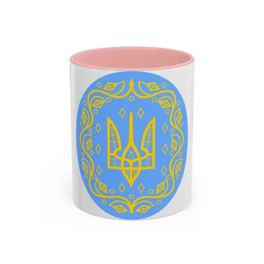 Coat of arms of Ukrainian People's Republic 2 - Accent Coffee Mug 11oz Pink - Go Mug Yourself