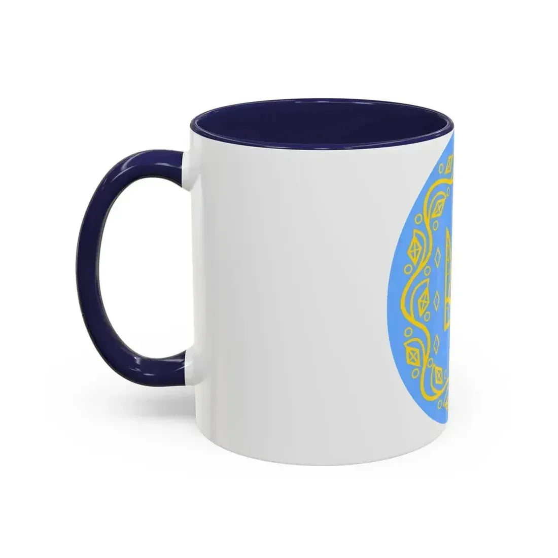 Coat of arms of Ukrainian People's Republic 2 - Accent Coffee Mug - Go Mug Yourself