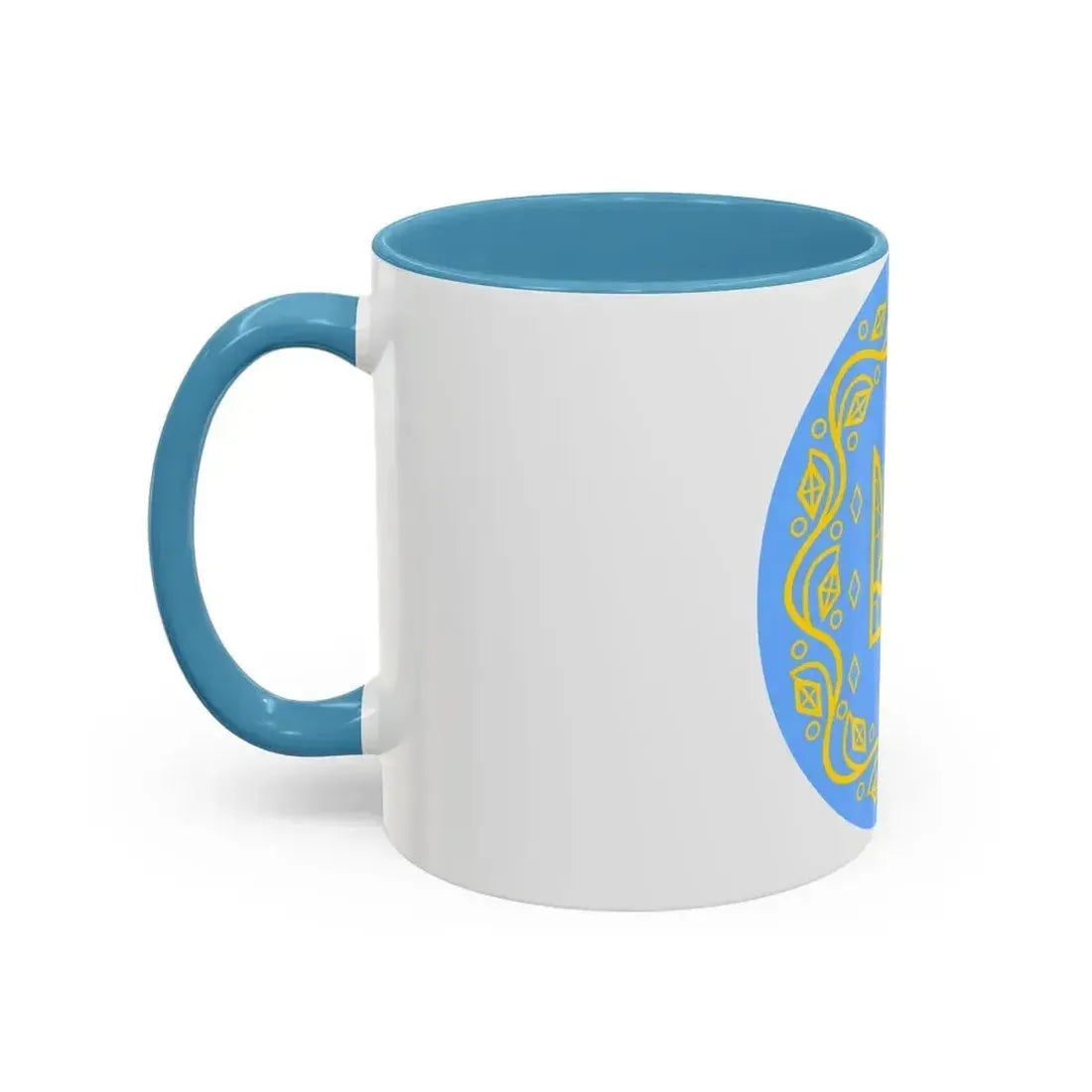 Coat of arms of Ukrainian People's Republic 2 - Accent Coffee Mug - Go Mug Yourself