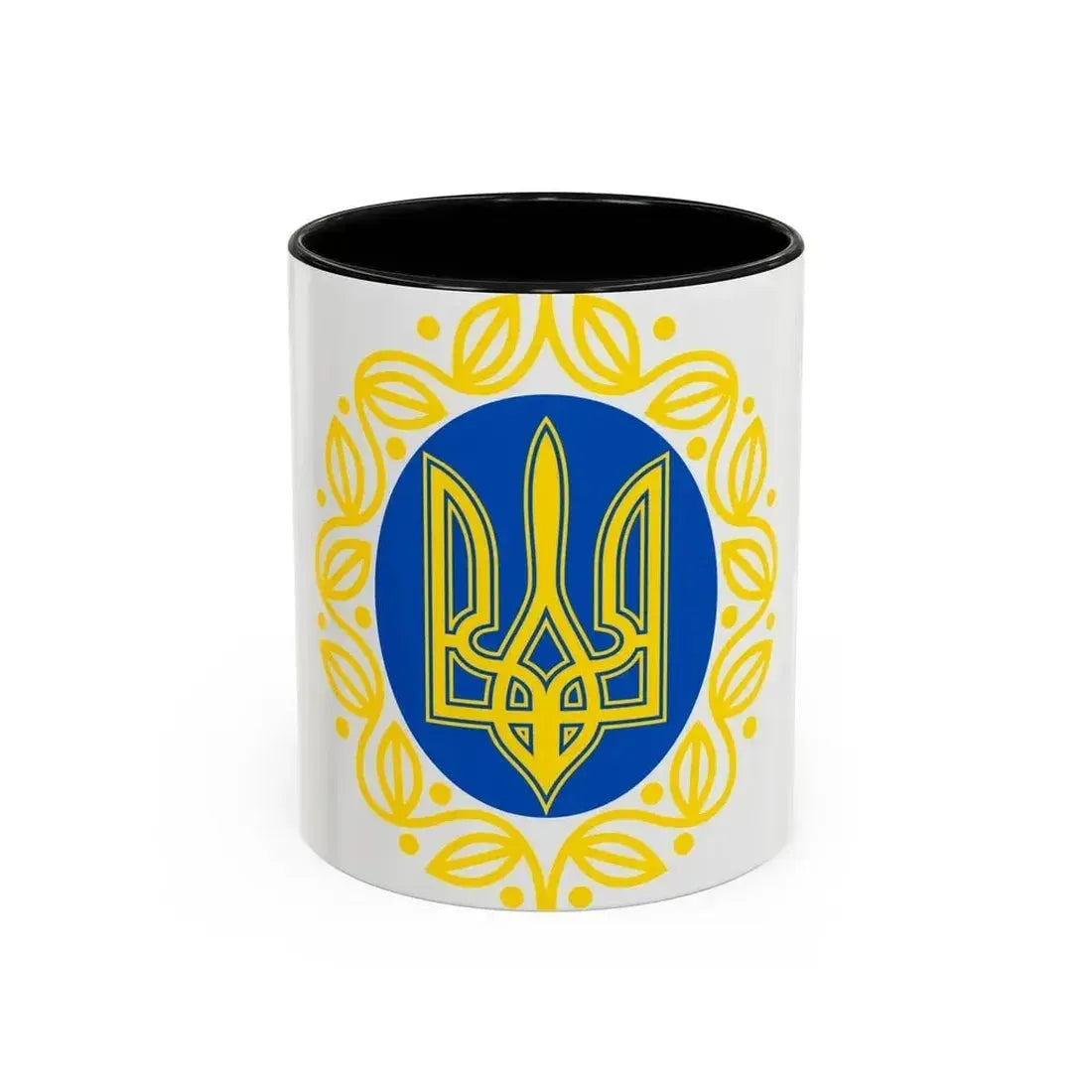 Coat of arms of Ukrainian People's Republic - Accent Coffee Mug 11oz Black - Go Mug Yourself