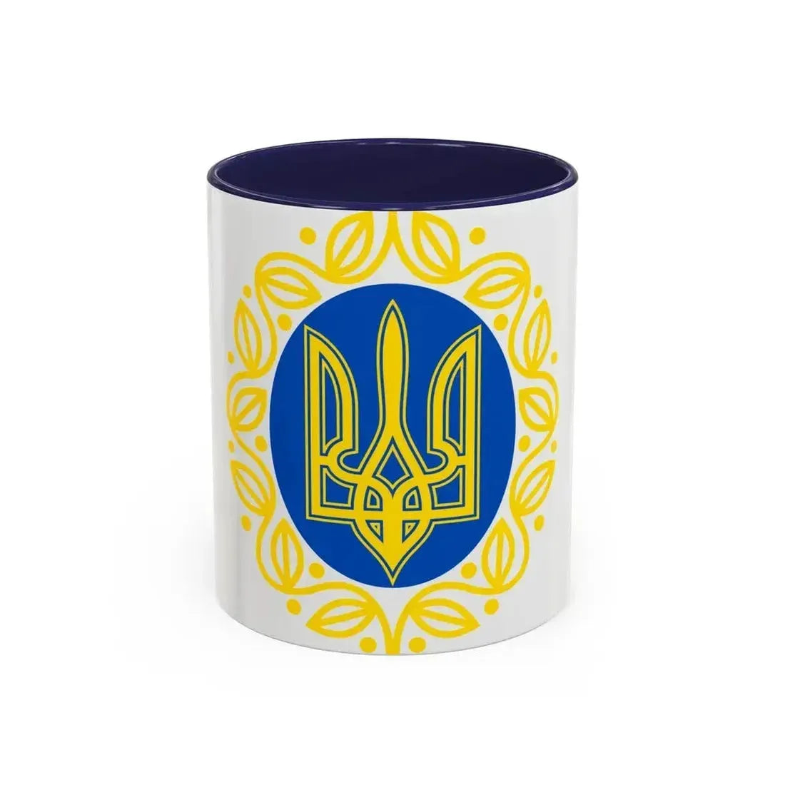 Coat of arms of Ukrainian People's Republic - Accent Coffee Mug 11oz Navy - Go Mug Yourself
