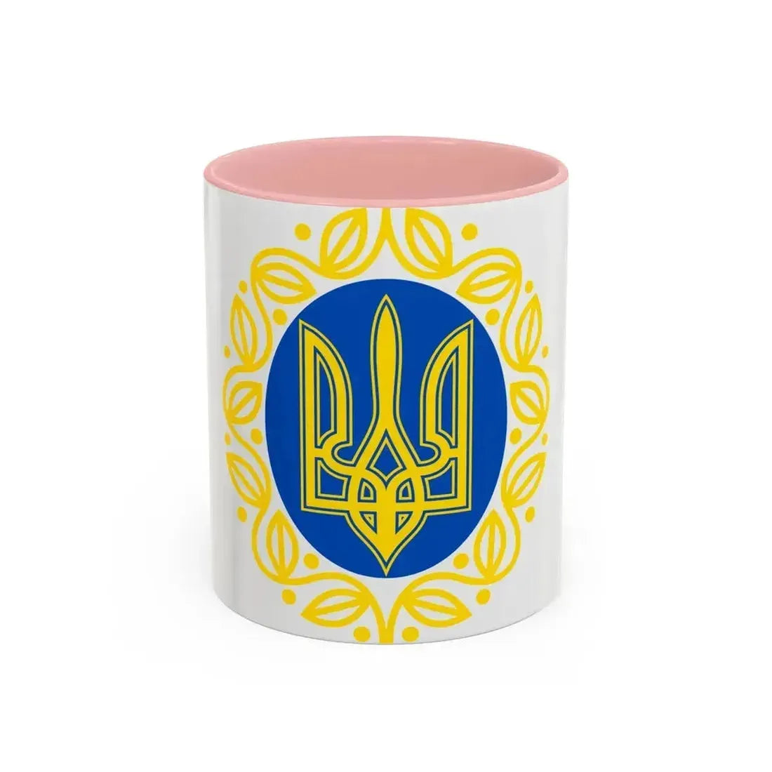 Coat of arms of Ukrainian People's Republic - Accent Coffee Mug 11oz Pink - Go Mug Yourself