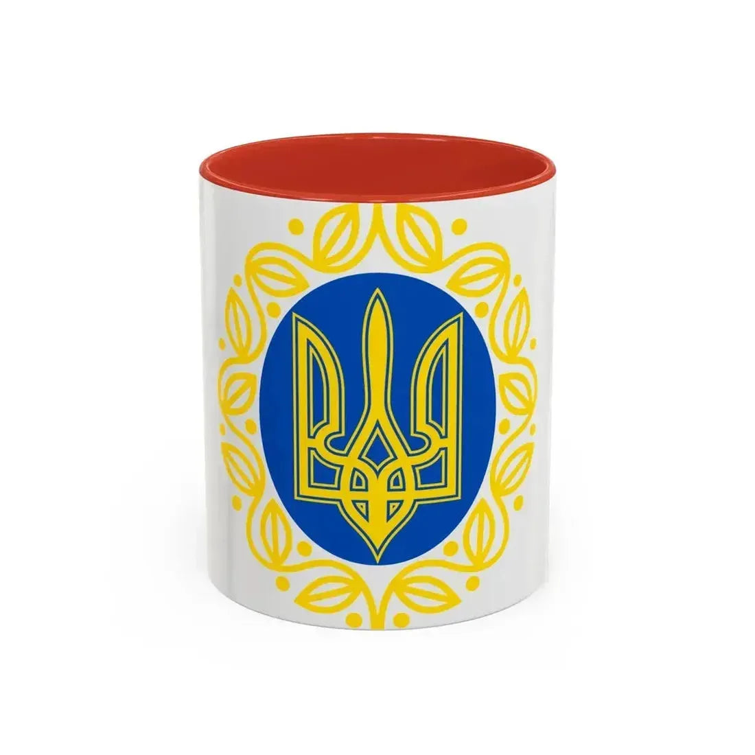 Coat of arms of Ukrainian People's Republic - Accent Coffee Mug 11oz Red - Go Mug Yourself