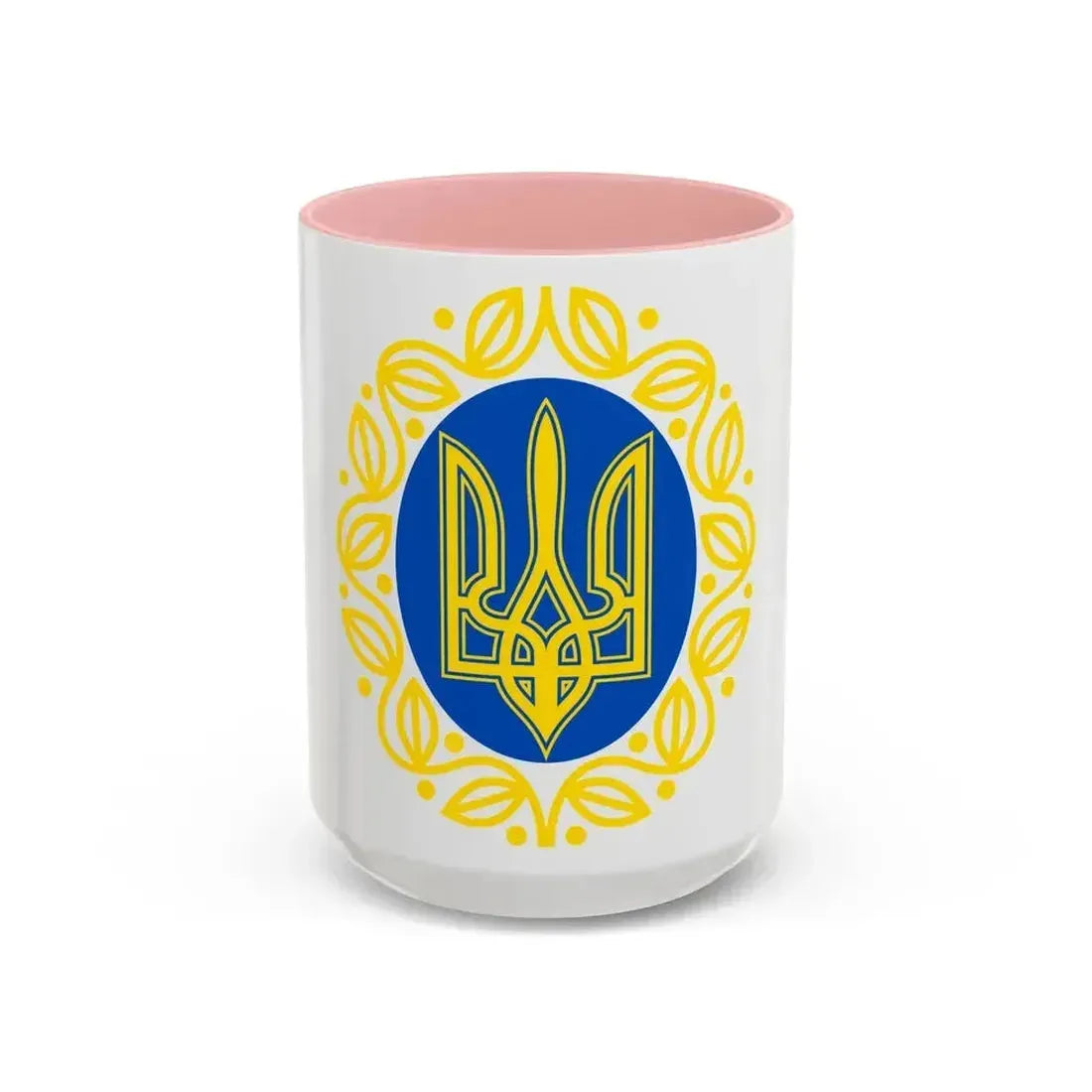 Coat of arms of Ukrainian People's Republic - Accent Coffee Mug 15oz Pink - Go Mug Yourself