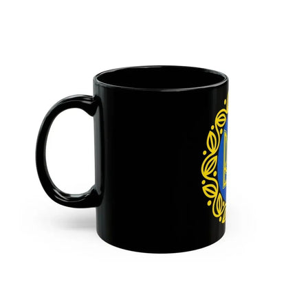 Coat of arms of Ukrainian People's Republic - Black Coffee Mug - Go Mug Yourself