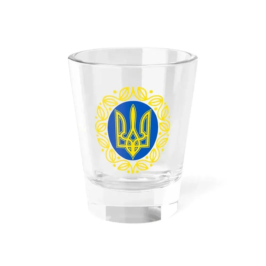 Coat of arms of Ukrainian People's Republic - Shot Glass 1.5oz 1.5oz - Go Mug Yourself