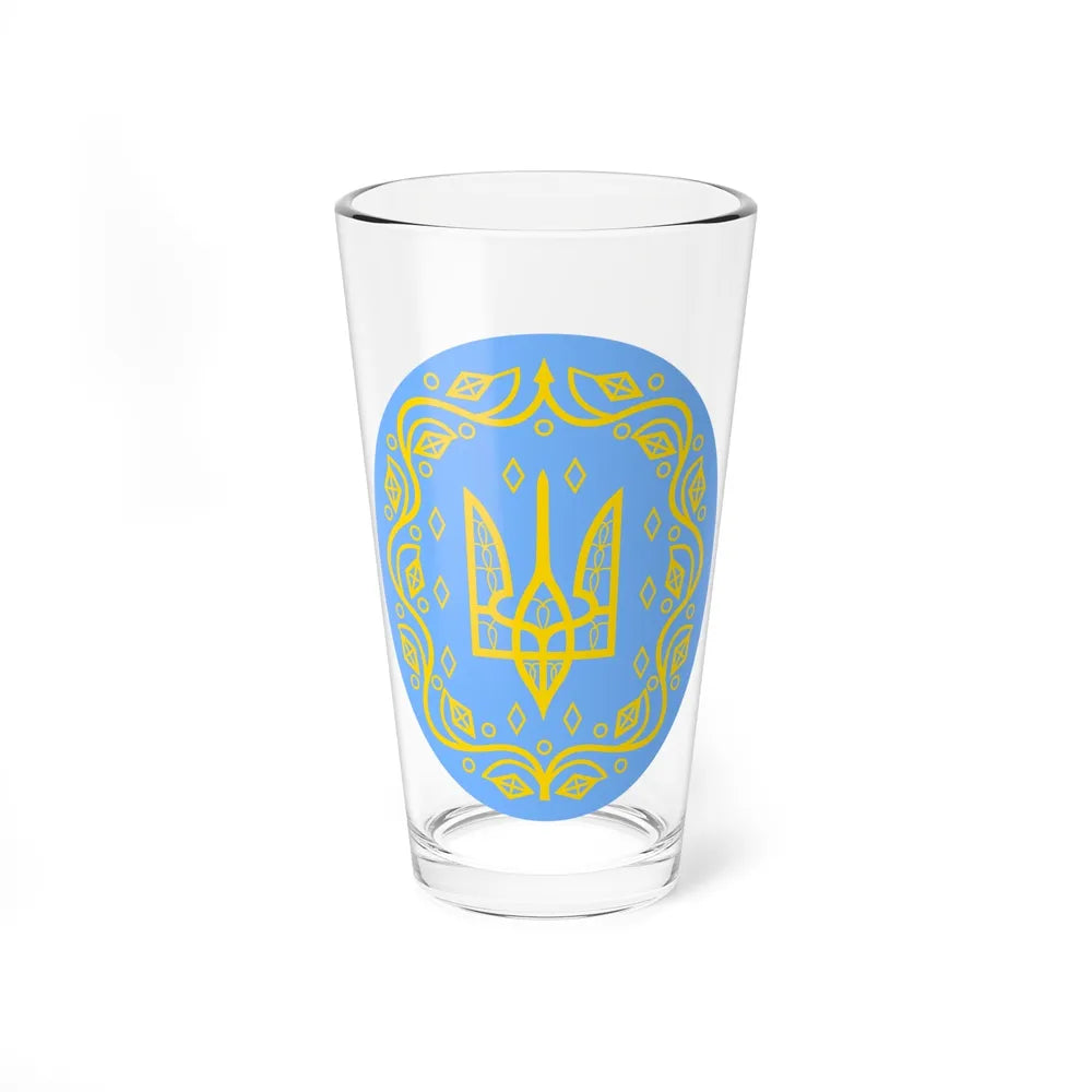 Coat of arms of Ukrainian People's Republic 2 - Pint Glass 16oz-16oz-Go Mug Yourself