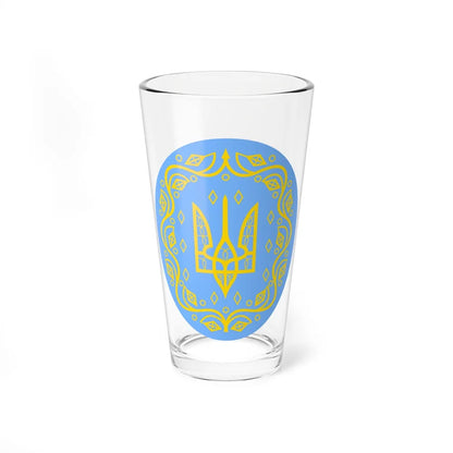 Coat of arms of Ukrainian People's Republic 2 - Pint Glass 16oz-16oz-Go Mug Yourself