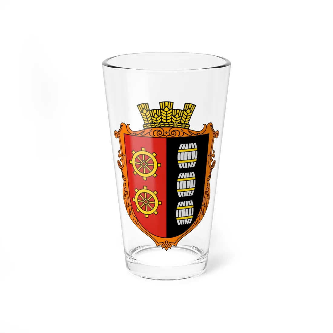 Coat of Arms of Ulychne (Ukraine) (Coat of Arms) Pint Glass 16oz 16oz - Go Mug Yourself
