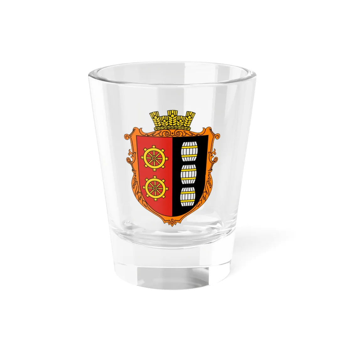 Coat of Arms of Ulychne (Ukraine) (Coat of Arms) Shot Glass 1.5oz 1.5oz - Go Mug Yourself