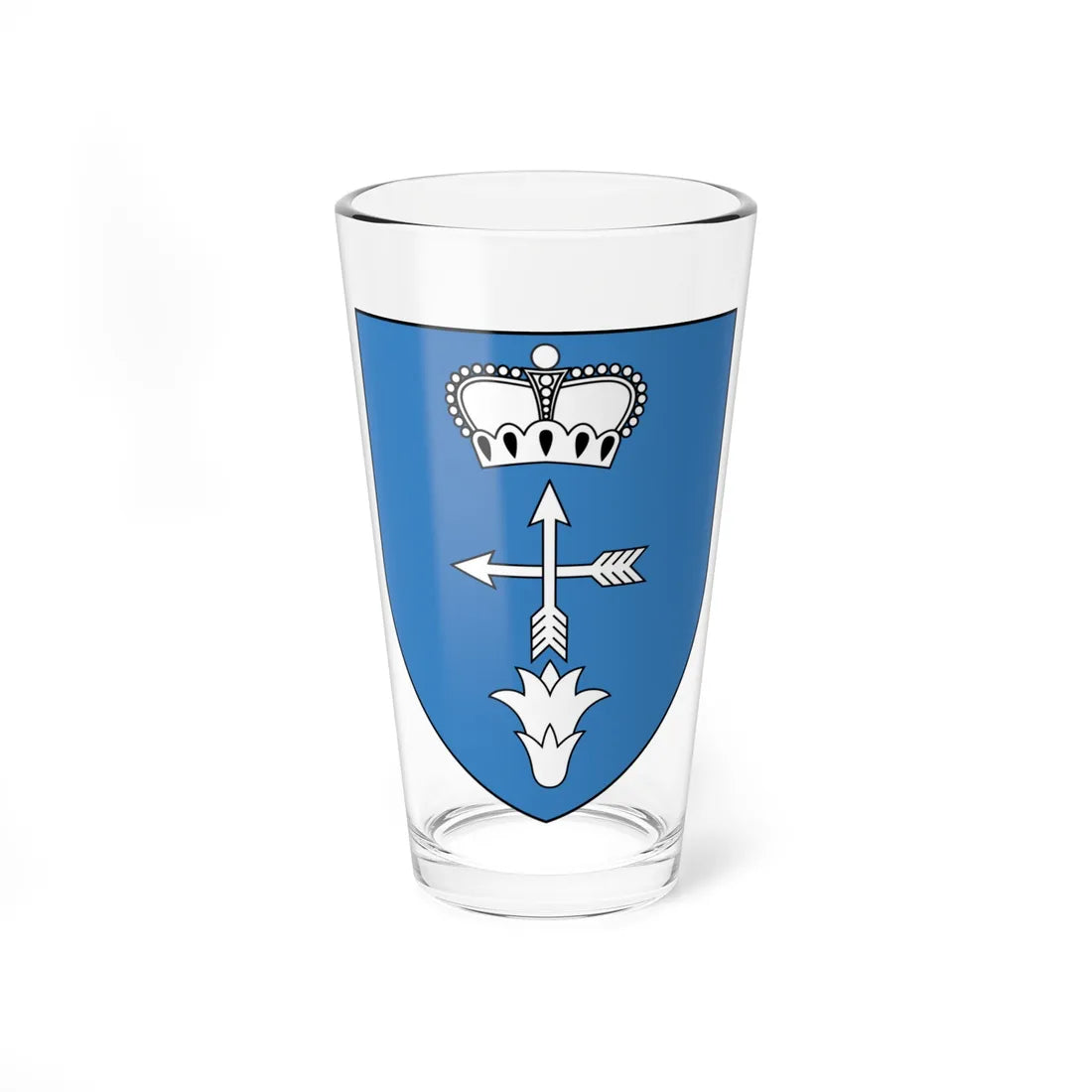 Coat of Arms of Łuniniec Belarus (Belarus) (Coat of Arms) Pint Glass 16oz 16oz - Go Mug Yourself