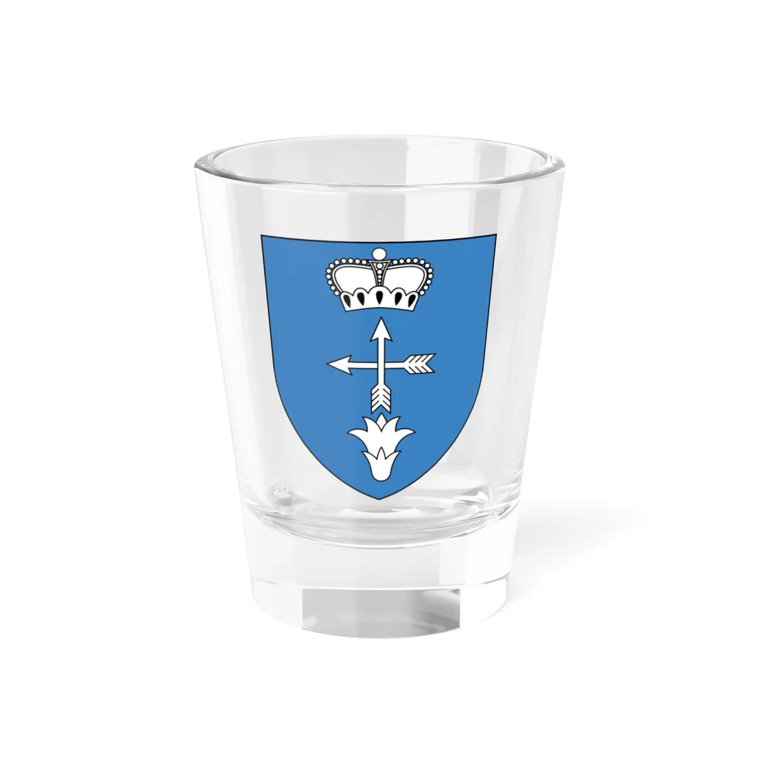 Coat of Arms of Łuniniec Belarus (Belarus) (Coat of Arms) Shot Glass 1.5oz 1.5oz - Go Mug Yourself