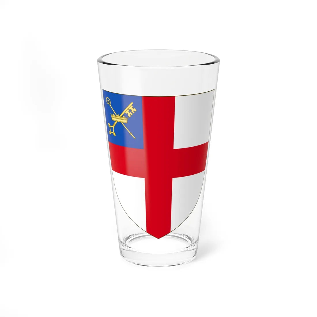 Coat of Arms of United Anglican Church (United Kingdom) (Coat of Arms) Pint Glass 16oz 16oz - Go Mug Yourself