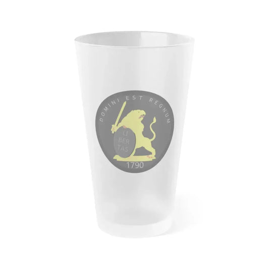 Coat of arms of United Belgian States - Frosted Pint Glass 16oz Default Title - Go Mug Yourself
