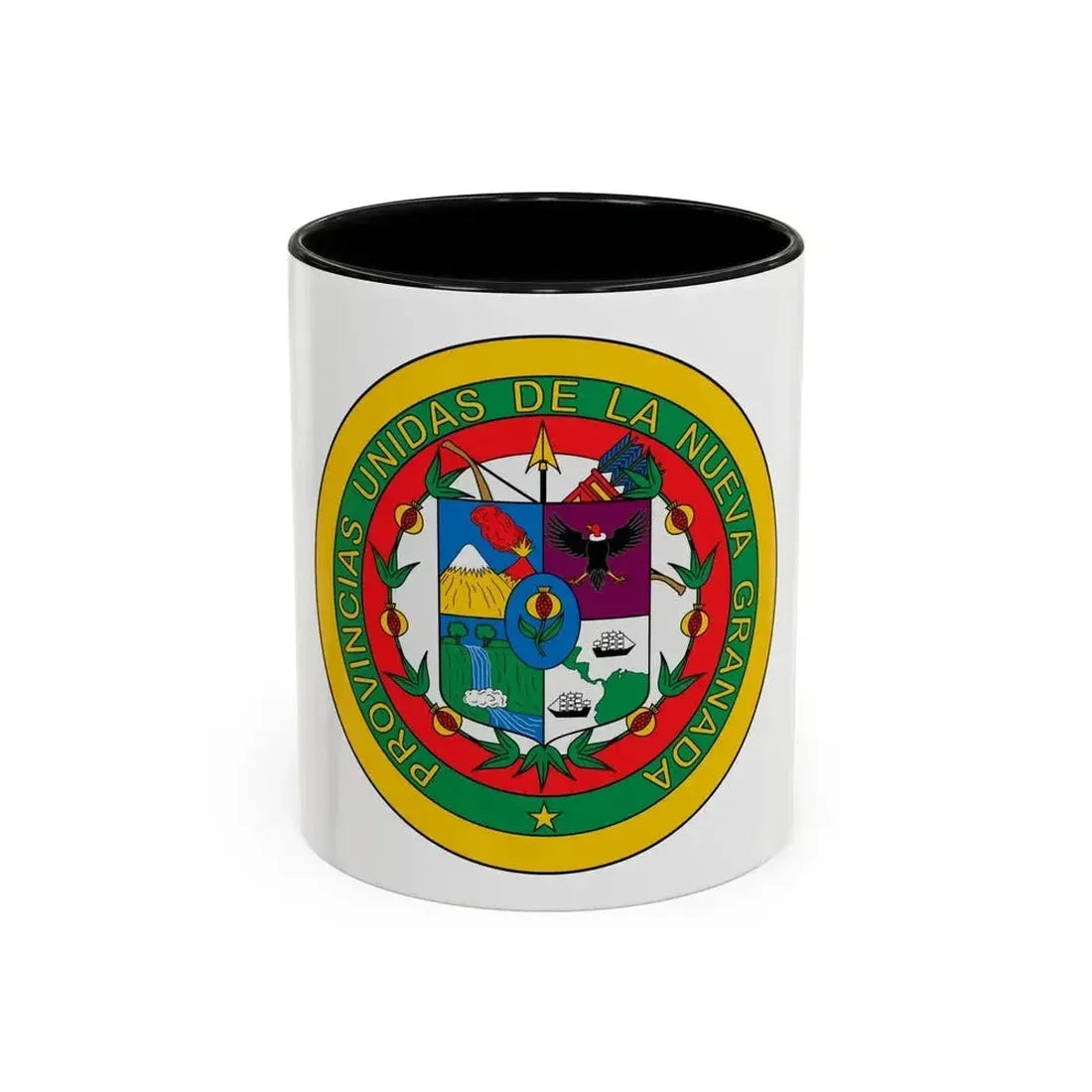Coat of arms of United Provinces of New Granada 2 - Accent Coffee Mug 11oz Black - Go Mug Yourself