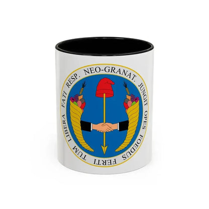 Coat of arms of United Provinces of New Granada - Accent Coffee Mug 11oz Black - Go Mug Yourself