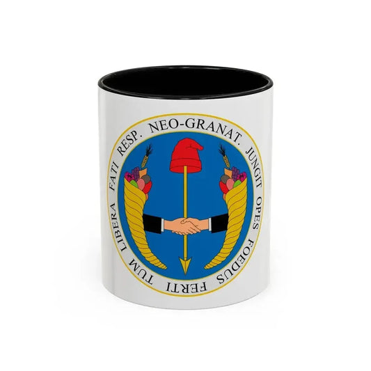 Coat of arms of United Provinces of New Granada - Accent Coffee Mug 11oz Black - Go Mug Yourself