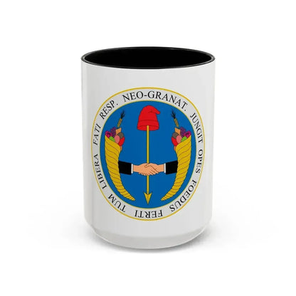 Coat of arms of United Provinces of New Granada - Accent Coffee Mug 15oz Black - Go Mug Yourself