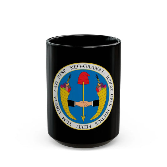 Coat of arms of United Provinces of New Granada - Black Coffee Mug-15oz-Go Mug Yourself