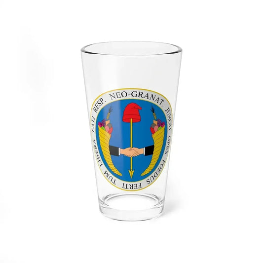 Coat of arms of United Provinces of New Granada - Pint Glass 16oz 16oz - Go Mug Yourself