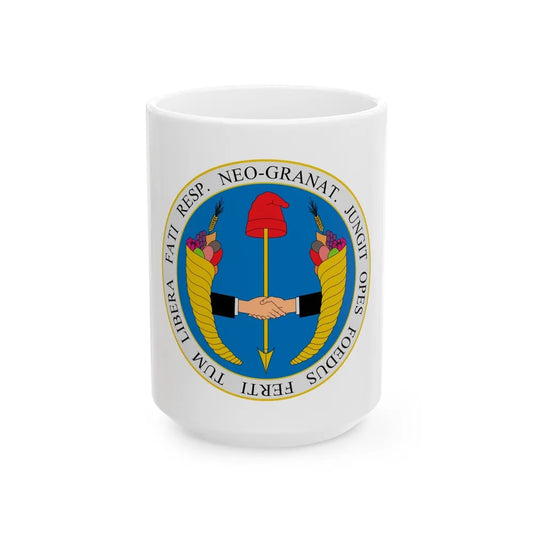 Coat of arms of United Provinces of New Granada - White Coffee Mug-15oz-Go Mug Yourself