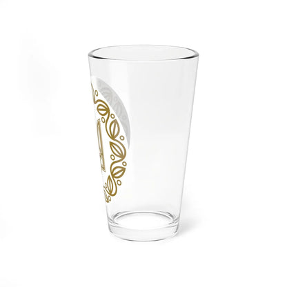 Coat of Arms of UNR-gold (Ukraine) (Coat of Arms) Pint Glass 16oz - Go Mug Yourself