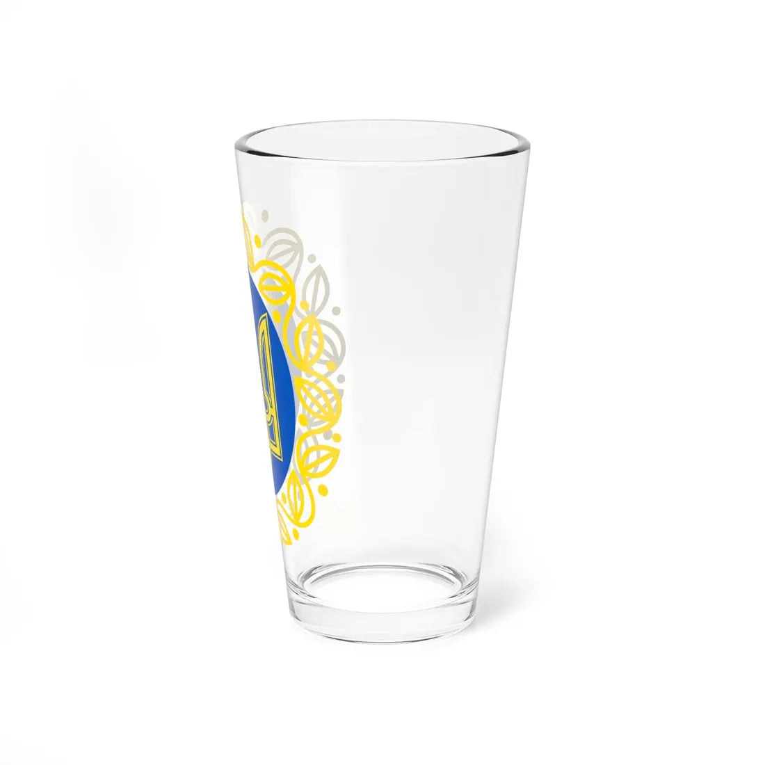 Coat of Arms of UNR (Ukraine) (Coat of Arms) Pint Glass 16oz - Go Mug Yourself