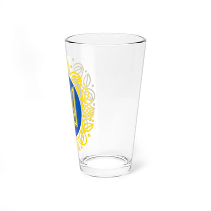 Coat of Arms of UNR (Ukraine) (Coat of Arms) Pint Glass 16oz - Go Mug Yourself