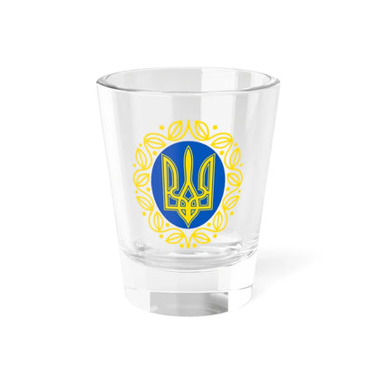 Coat of Arms of UNR (Ukraine) (Coat of Arms) Shot Glass 1.5oz 1.5oz - Go Mug Yourself