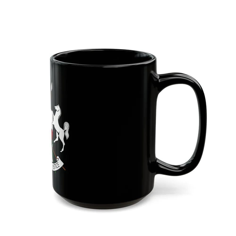 Coat of arms of Upper Volta (1967-1984) - Black Coffee Mug-Go Mug Yourself