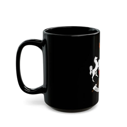 Coat of arms of Upper Volta (1967-1984) - Black Coffee Mug-Go Mug Yourself