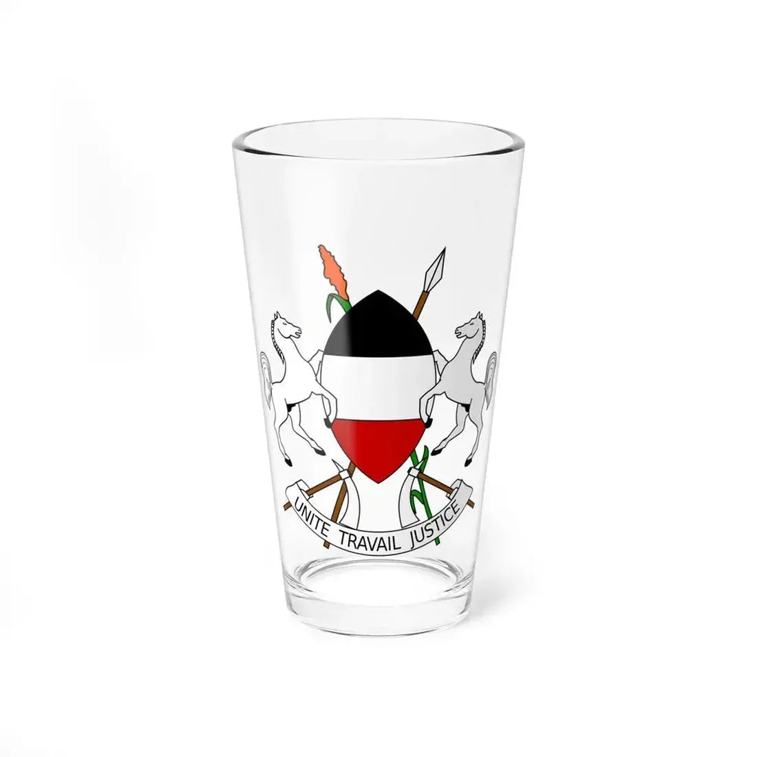 Coat of arms of Upper Volta (1967-1984) - Pint Glass 16oz 16oz - Go Mug Yourself