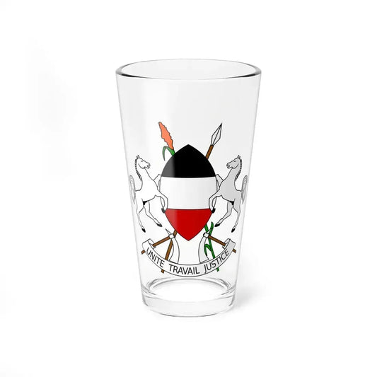 Coat of arms of Upper Volta (1967-1984) - Pint Glass 16oz 16oz - Go Mug Yourself