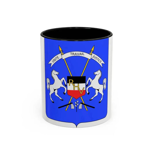 Coat of arms of Upper Volta - Accent Coffee Mug 11oz Black - Go Mug Yourself