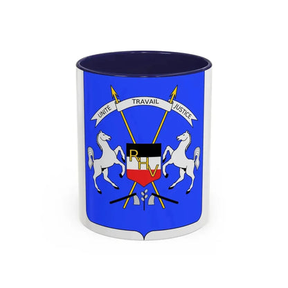 Coat of arms of Upper Volta - Accent Coffee Mug 11oz Navy - Go Mug Yourself