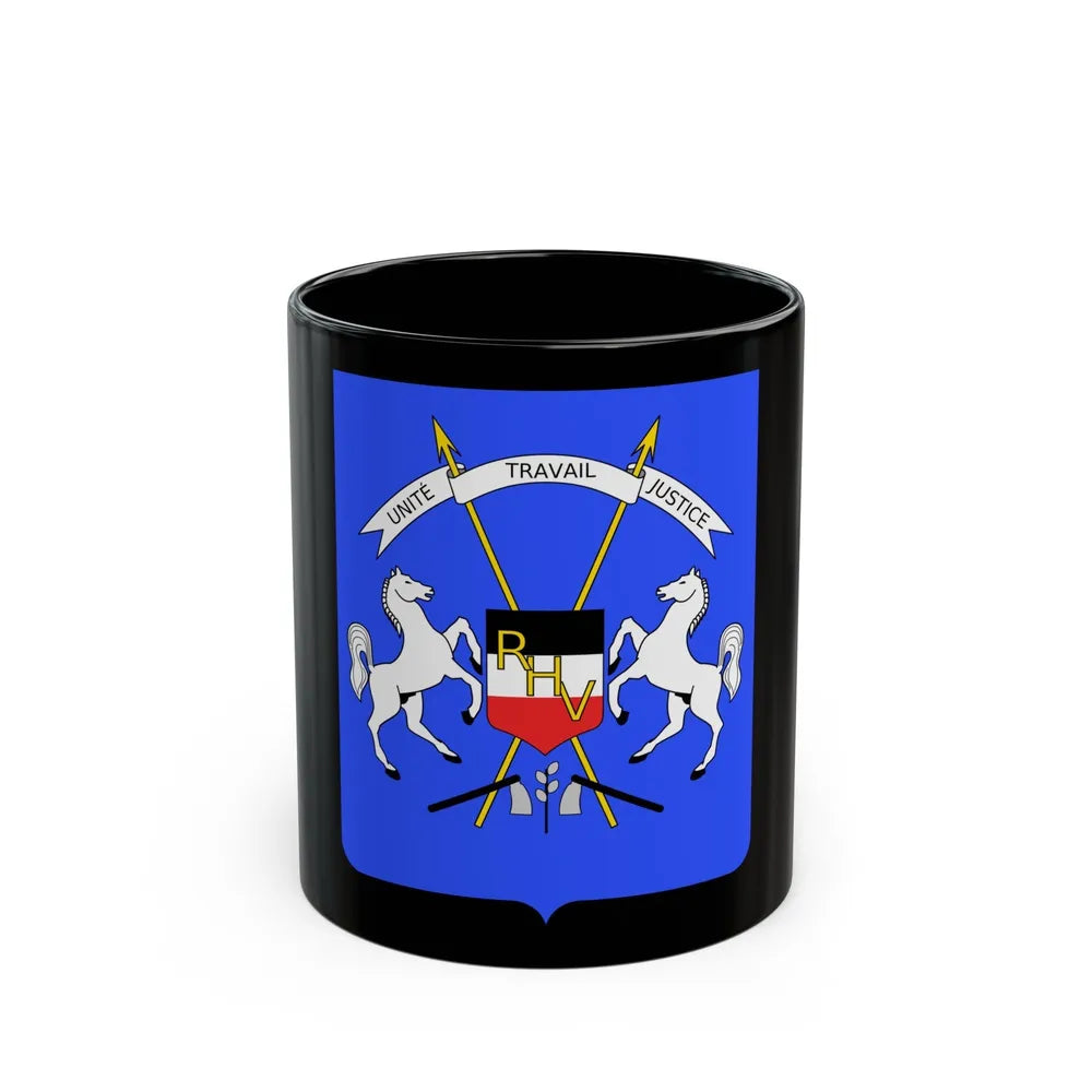 Coat of arms of Upper Volta - Black Coffee Mug-11oz-Go Mug Yourself