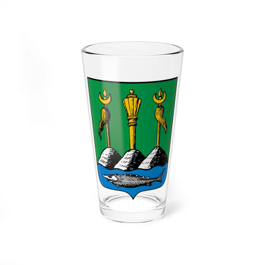 Coat of arms of Uralsk 1878 (Russia) (Coat of Arms) Pint Glass 16oz 16oz - Go Mug Yourself