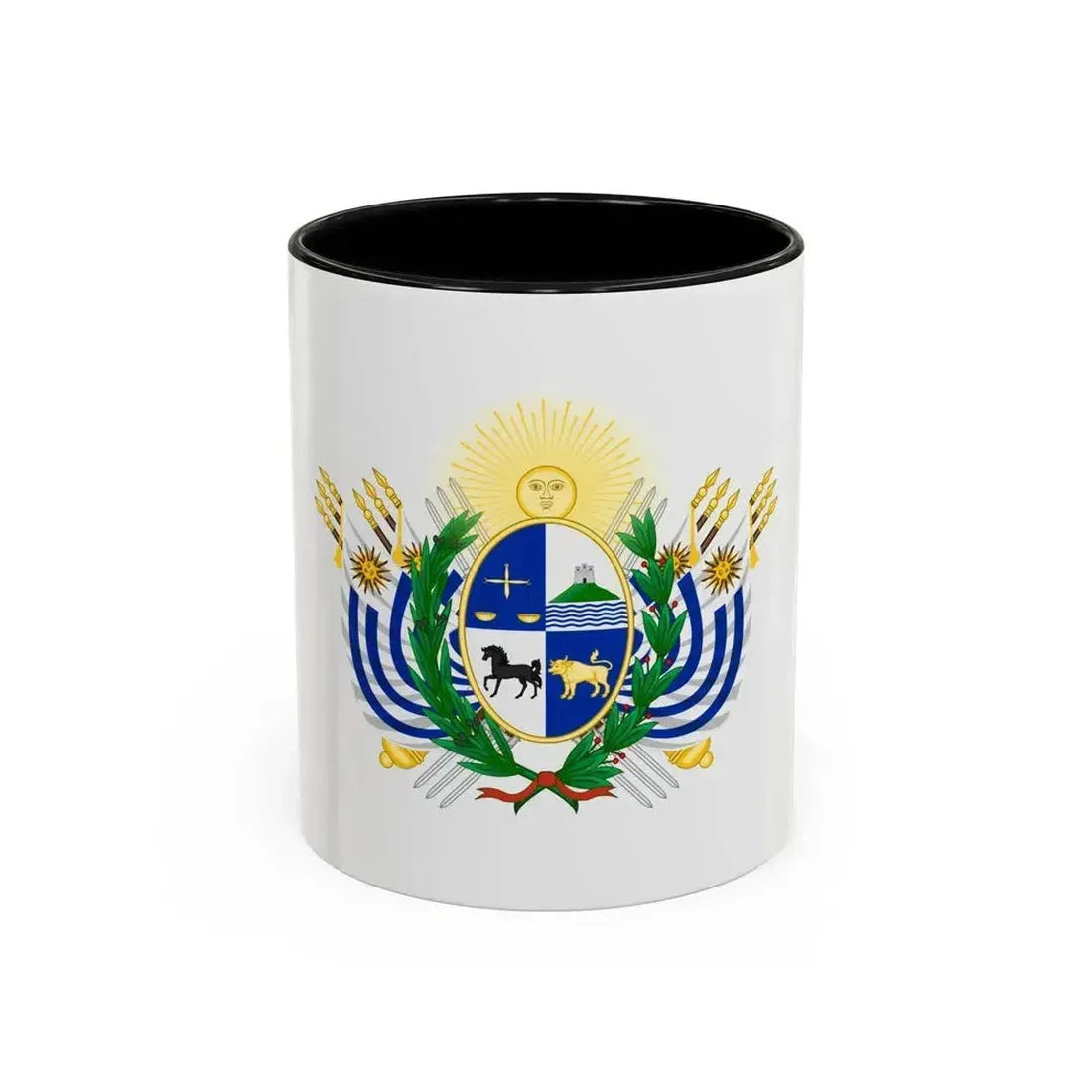 Coat of arms of Uruguay (1829-1908) - Accent Coffee Mug 11oz Black - Go Mug Yourself