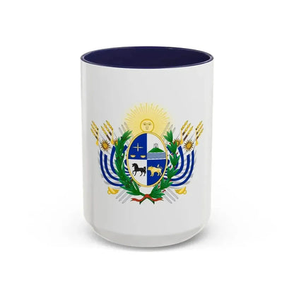 Coat of arms of Uruguay (1829-1908) - Accent Coffee Mug 15oz Navy - Go Mug Yourself