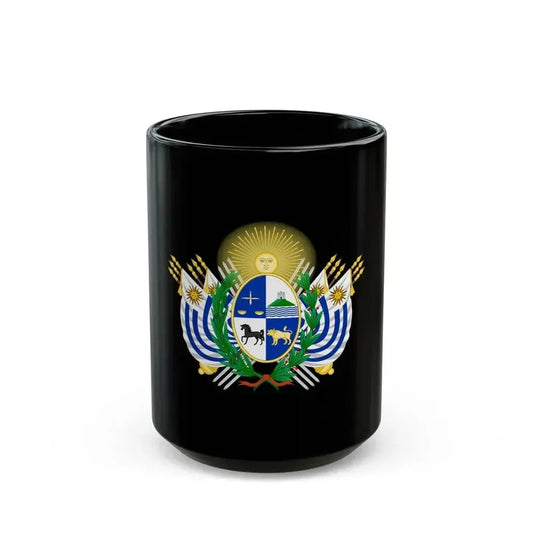 Coat of arms of Uruguay (1829-1908) - Black Coffee Mug 15oz - Go Mug Yourself