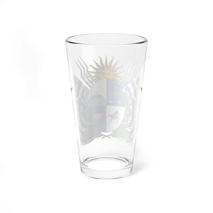 Coat of arms of Uruguay 1829-1908 (Uruguay) (Coat of Arms) Pint Glass 16oz - Go Mug Yourself