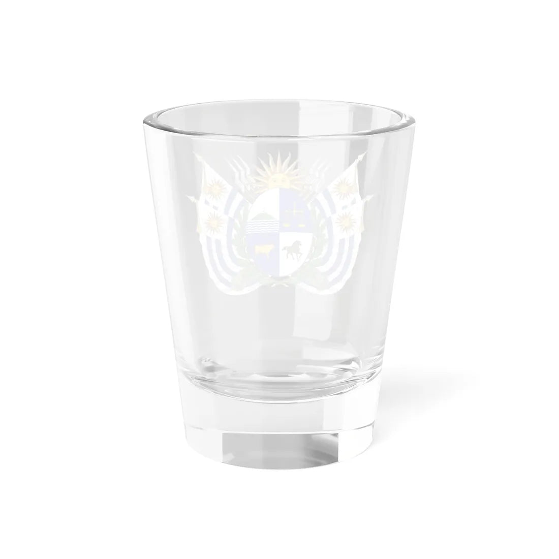 Coat of arms of Uruguay 1829-1908 (Uruguay) (Coat of Arms) Shot Glass 1.5oz - Go Mug Yourself