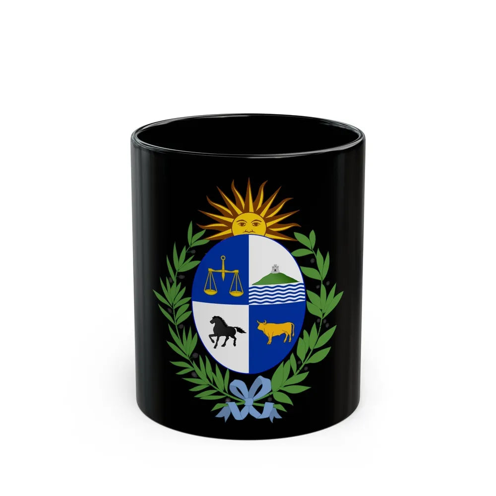 Coat of arms of Uruguay - Black Coffee Mug-11oz-Go Mug Yourself